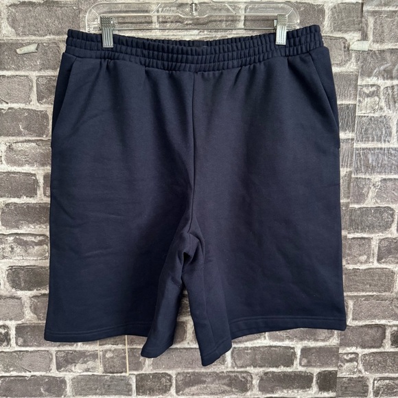 Oak +Fort sweat shorts navy blue pockets - Picture 1 of 7